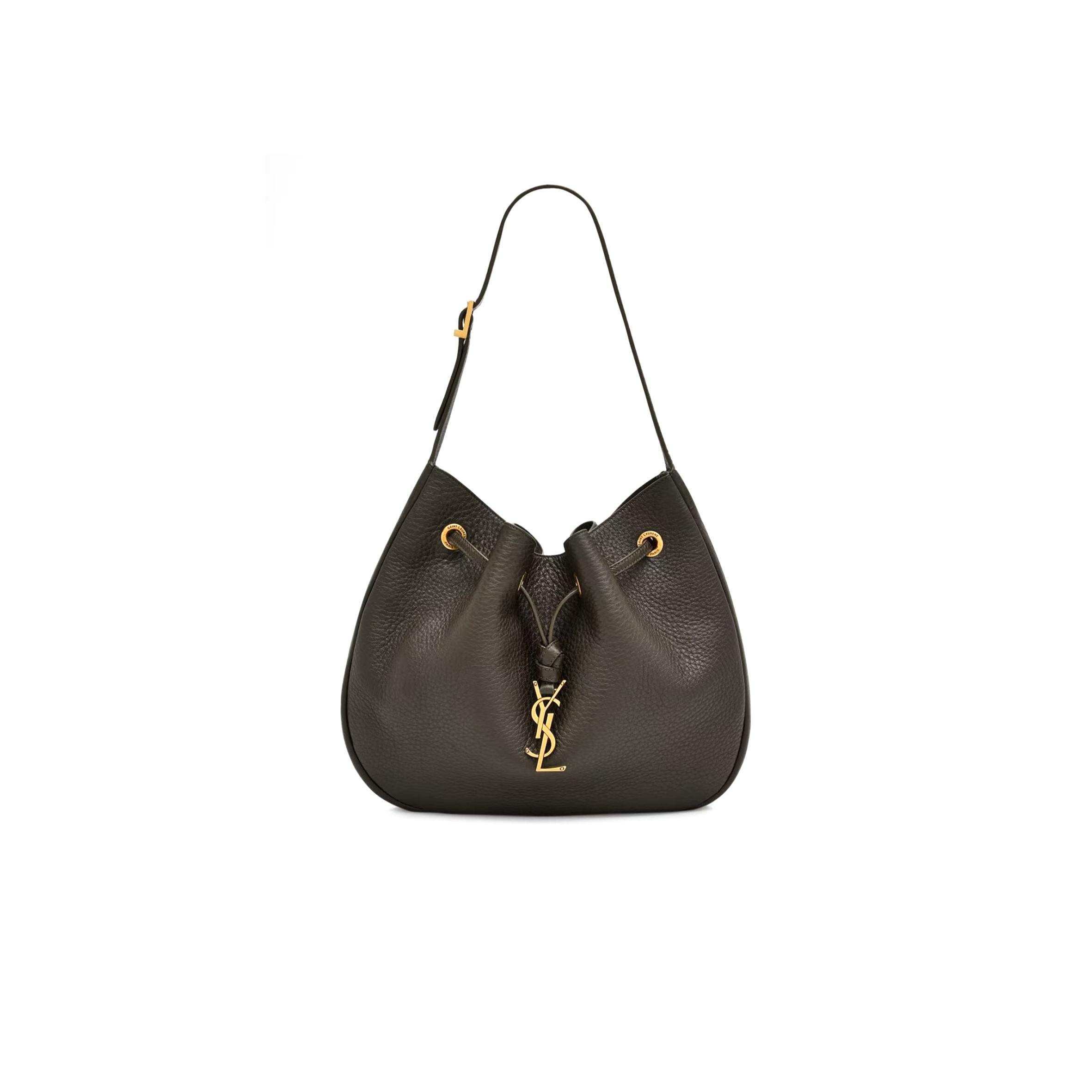 Y51 SMALL PARIS VII HOBO BAG IN GRAIN DE POUDRE LEATHER 796626 (30*25*3cm)